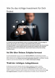 Wie Du das richtige Investment für Dich findest (neu) (1)